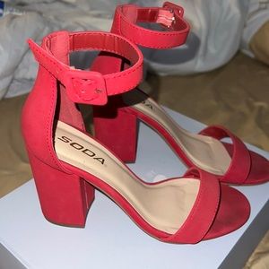 Red Sandal Heels